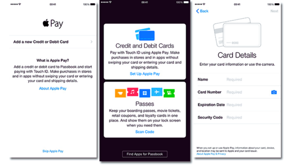 Setting up Apple Pay: