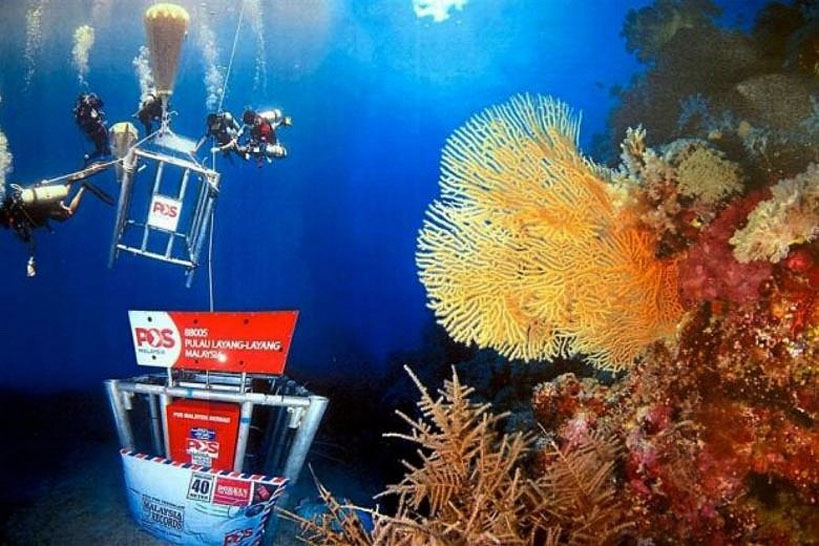 Underwater Post Office of Pulau Layang-Layang