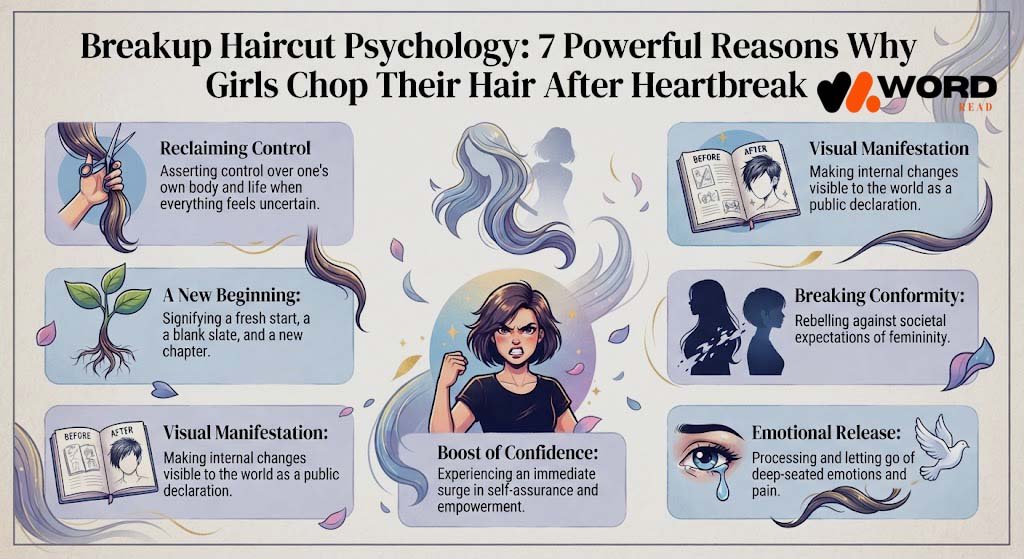 Breakup Haircut Psychology: 7 Powerful Reasons Why Girls Chop Their Hair After Heartbreak Breakup